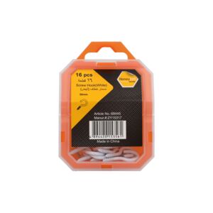 SCREW HOOK 16PCS 30MM (WHITE) SCREW HOOK 16PCS 30MM (WHITE)
